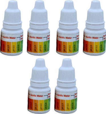 bioway 6PCS PH TESTING LIQUID SOLUTION KIT BOTTLE FOR TESTING RO/OTHER WATER Ph Test Strip(3 - 10)
