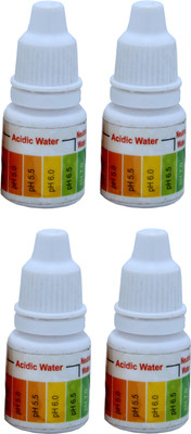 bioway 4PCS PH TESTING LIQUID SOLUTION KIT BOTTLE FOR TESTING RO/OTHER WATER Ph Test Strip(3 - 10)