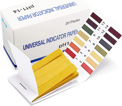 Parijata pH Test Strips Universal Test Paper Litmus Indicator Balance Tester 1-14 Ph Test Strip(0 - 14)
