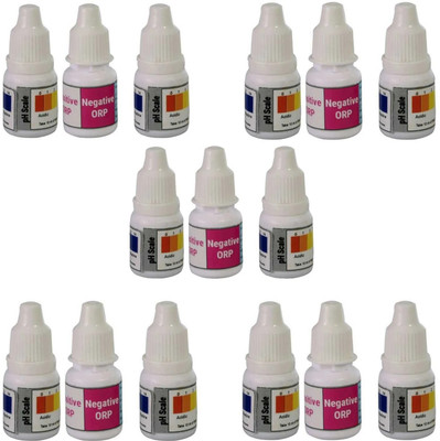 GoodsBazaar ph Scale Testing Kit + Neg ORP Alkaline Level Testing Liquid Bottles (Set of 5) Ph Test Strip(1 - 14)