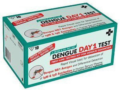 SKE J Mitra Dengue Day 1 Test - Pack of 10 Tests Ph Test Strip(1 - 5)