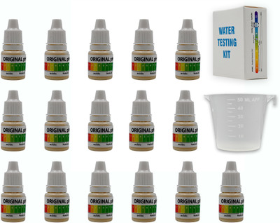 bioway PH Water Testing Solution Kit Liquid Drops for Testing Any Water 16pcs Ph Test Strip(1 - 14)