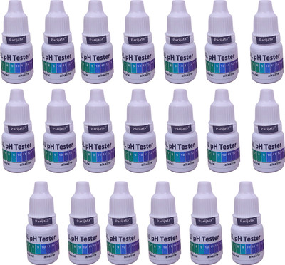 Parijata pH Drop for pH Testing & Alkaline level for pH Water Testing with pH Chart 20pc Ph Test Strip(1 - 14)