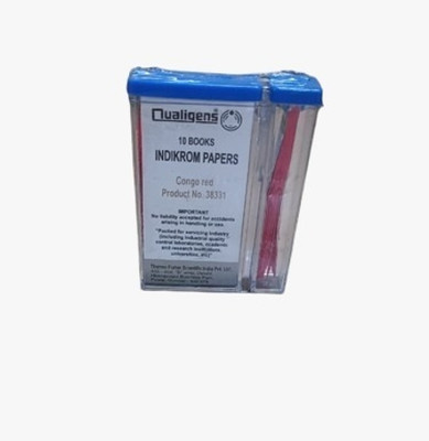 Rasayan Indicator Papers 10 Booklets Qualigens Indikrom Papers Congo Red Kangaroo Ph Test Strip(0 - 14)