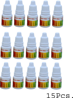 bioway 15 Pcs PH TESTING LIQUID SOLUTION KIT BOTTLE FOR TESTING WATER PH Ph Test Strip(4 - 11)
