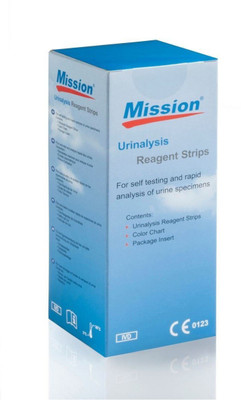 Mission Urine Strips 2GE (2 parameters: Glocuse, Protein) 100 Strips Ph Test Strip(0 - 100)