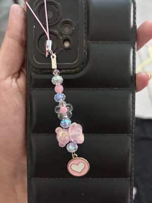 handmadehub pink teddy Beaded phone charms/mobile charm/cell phone charm Phone Charm(Pink)