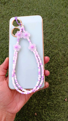 Artistry craft High quality Imported Beads Phone Charm/phone chain Phone Charm(Purple)