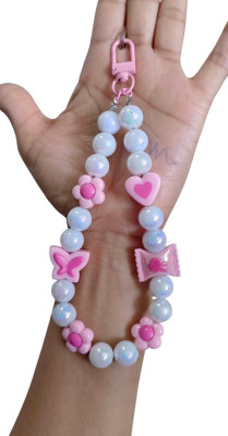 Artistry craft Mobile Phone charm/Mobile string/bag charm/ Phone Charm(Pink)