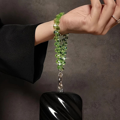 Unicorn Jewels Phone_green Phone Charm(Black)