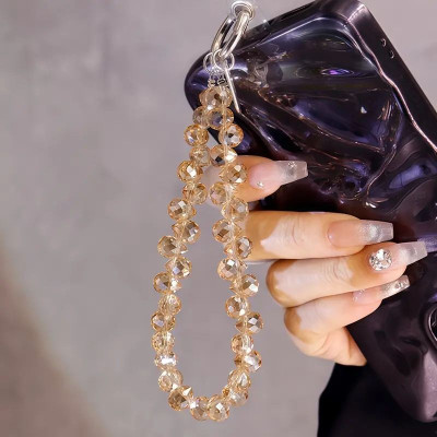 DAREBYGOLDENERA Pearl Beads Strap | Stylish Mobile for Girls & Women Phone Charm(pearl)