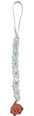 DearME Love Yourself BT21 Character Sooky Key Chain Suncatcher Lanyard With Clear Crystal Beads Phone Charm(Clear, Multicolor)