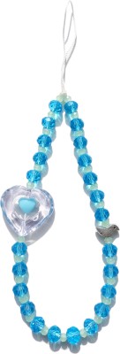 DearME Love Yourself Blue Seagreen Crystal Beaded With Bird And Heart Charm Aesthetic Phone Charm(Blue, Seagreen)