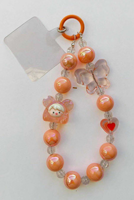 Artistry craft High quality Imported Beads phone string/ Phone Charm(Orange)