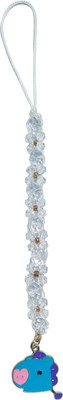 DearME Love Yourself BT21 Character Key Chain Suncatcher Lanyard With Clear Crystal Beads Phone Charm(Clear, Multicolor)