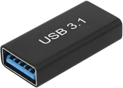 KIPZO Type C to USB Female To Female Hub Connector Converter Coupler USB C Jointer3.1 For All Type C Devices USB Hub(Black)