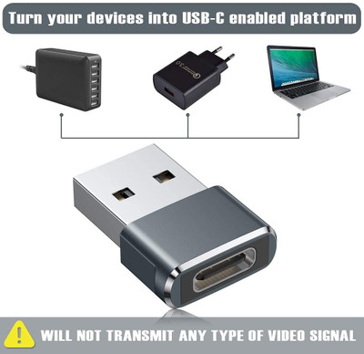 Jihaan USB Type C, USB OTG Adapter(Pack of 1)