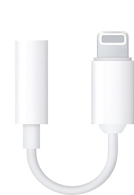 nikolve White Lightning to 3.5mm Headphone Audio Jack Adapter for i-phone Connector Phone Converter(IOS)