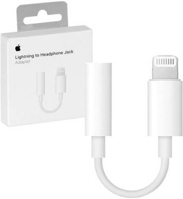 Octrix Designed for Apple iPhone | White Lightning to Headphones Jack Adapter, Audio Adapter 3.5mm Jack Earphone Phone Converter