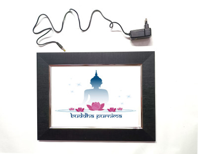 anshul internet point BUDDHA PURNIMA LED FRAME 11.5 BY 15.55 15.5 inch LED PHOTO FRAME(Multicolor)