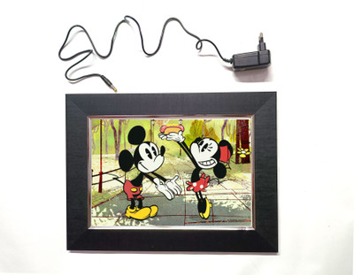 ANSHUL INTERNET MICKEY MOUSE LED FRAME 11.5 BY 15.55 15.5 inch LED PHOTO FRAME(Multicolor)