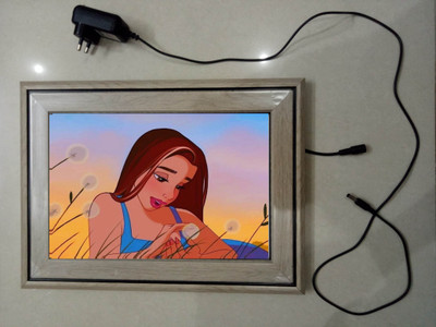 anshul internet point , CINDERELLA MODAL NO-69 , 15.5 inch LED PHOTO FRAME(Multicolor)