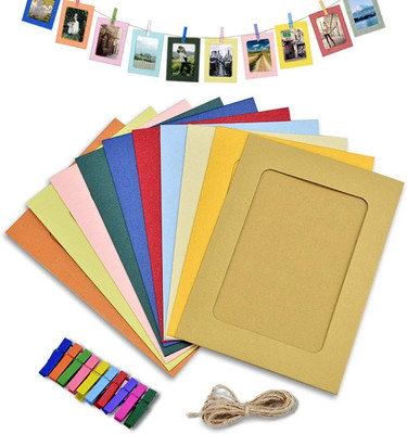 Kshavi Paper Table Photo Frame(Multicolor, 10 Photo(s), 4X2.7)