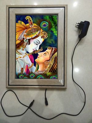 anshul internet point , KRISHNA AND RADHE JI , LED Religious Frame