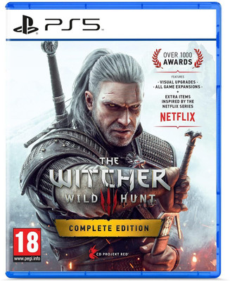 The Witcher 3 Wild Hunt Complete Edition PS5 Game CD | Best PS5 PlayStation Games | Ultimate PS 5 Games Collection | PlayStation 5 Games CD | Witcher 3 PS5 Disc | High Performance Adventure RPG | Premium Value for Gamers | Top PS Game for PlayStation Games PS5 Fans (Complete Edition)(for PS5, VR Com