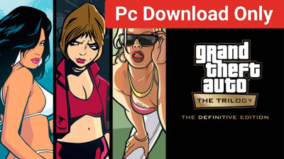 GTA San Andreas Vice City Gta 3 Definitive Edition Pc Game Download (Offline only) Full Games (Definitive Edition)(Pc Games, for PC)