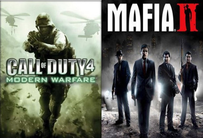 Call of Duty 4 Modern Warfare and Mafia 2 Top Two Action Game (Offline Only) (Regular)(Action, for PC / Laptop)