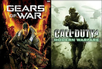 Gears of War and Call of Duty 4 Modern Warfare Top Two Action Game (Offline Only) (Regular)(Action, for PC)