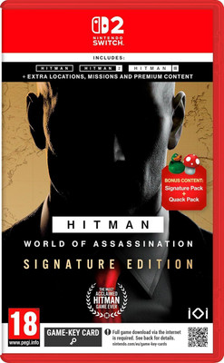 Hitman World of Assassination – Signature Edition | Nintendo Switch 2 Physical Game Card | Premium Stealth Action Adventure | Top Switch 2 Game | Best Value Gaming Experience | Must-Have Switch 2 Accessory (Signature Edition – Includes All Three Games with Bonus Content)(Full Game Package with Delux