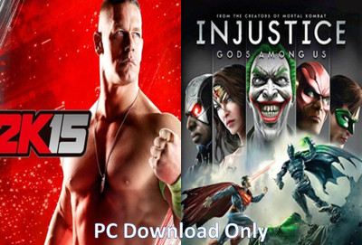 2K15 and Injustice Gods Among Us Top Two Fighting Game (Offline Only) (No DVD) (Regular)(Fighting, for PC)
