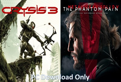 Crysis 3 and Metal Gear Solid V The Phantom Pain Top Two Game Combo (Offline Only) (No DVD) (Regular)(Action Adventure, for PC)