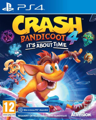 Crash Bandicoot 4: It’s About Time for PS4 | Action-Adventure Platformer | PlayStation 4 Game CD | Stunning Visuals & High-Speed Gameplay | Best PS4 Games Collection | Premium ps4 games playstation Edition(for PS4, VR Compatible)