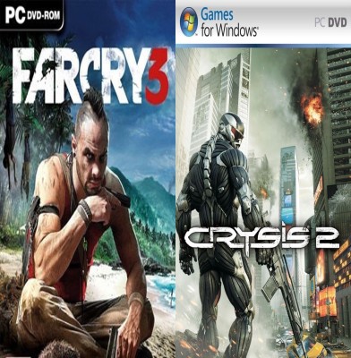 Farcry 3 and Crysis 2 Top Two Game Combo (Offline Only) (Regular)(Action, for PC)