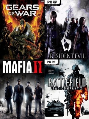 Gears of War, Resident Evil 6, Mafia 2, Battlefield: Bad Company 2 Top Four Game Combo (Offline Only) (Regular)(Action Adventure, for PC)