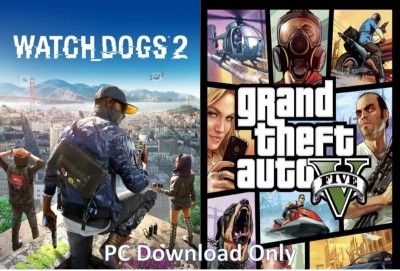 VGPCYS Watch Dogs 2 and Gta 5 Top Two Game Combo (Offline Only) (No DVD) (Regular)(Action, for PC)