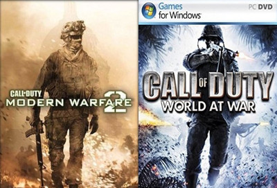 Call of Duty Modern Warfare 2 and Call of Duty World at War Top Two Action Game Combo (Offline Only) (Regular)(Action Adventure, for PC / Laptop)