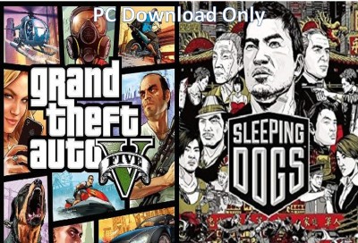 Gta 5 and Sleeping Dogs Top Two Game Combo (Offline Only) (No DVD) (Regular)(Action, for PC)