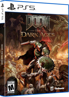 DOOM The Dark Ages PS5 Game CD | Shield Saw Combat | Dark Fantasy First-Person Shooter with Medieval War Against Hell | Demon Battles & Brutal Action Gameplay | ps game for PlayStation Players | playstation 5 games for FPS Action Fans(Physical Game, for PS4, VR Compatible)