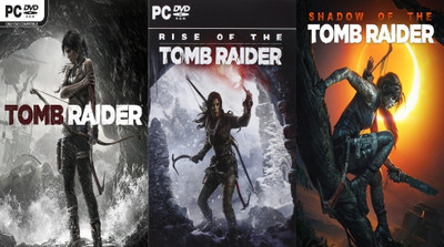 Tomb Raider, Rise of the Tomb Raider, Shadow of the Tomb Raider Top Three Game Combo (Offline Only) (Regular)(Action Adventure, for PC)