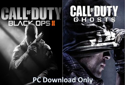 Call of Duty Black Ops 2 and Call of Duty Ghosts Top Two Game (Offline Only) (No DVD) (Regular)(Action, for PC)