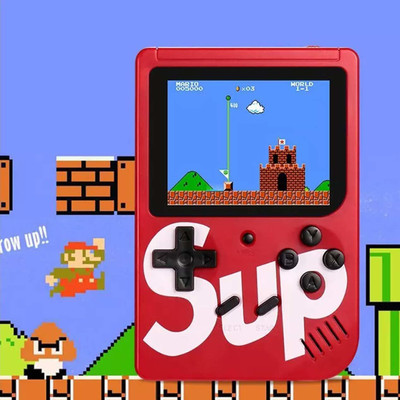 CHG Best SUP 400 in 1 Games Retro Game Box Console Handheld Game PAD Gamebox with 620(Red)