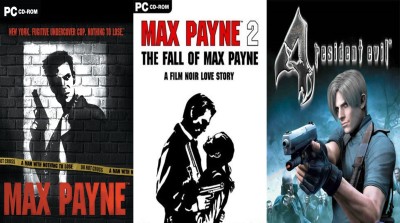 Max Payne 1, Max Payne 2, Resident Evil 4 Top Three Game Combo (Offline Only) (Regular)(Action Adventure, for PC)