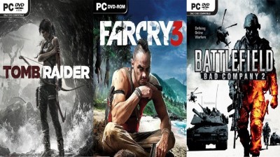 Tomb Raider, Farcry 3, Battlefield: Bad Company 2 Top Three Game Combo (Offline Only) (Regular)(Action Adventure, for PC)