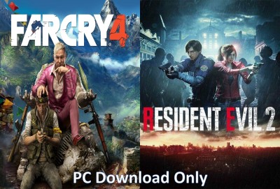 Farcry 4 and Resident Evil 2 Remake Top Two Game Combo (Offline Only) (No DVD) (Regular)(Action Adventure, for PC)