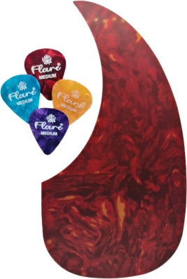 Flare Acoustic Guitar, Electric Guitar Pick Guard(Red)