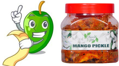 Natural Diet Mango Pickle Aam Ka Achar Fresh Homemade Handmade (400 grams) Mango Pickle(400 g)